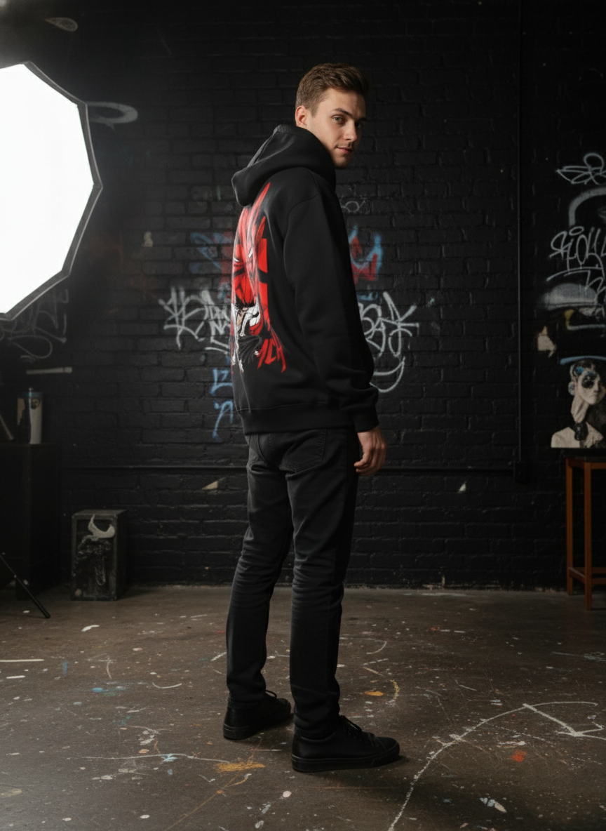 Bankai: Crimson Demon Zaraki Hoodie